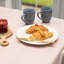 Peach Plain 150 x 220cm Eco Line PVC Free Polyester Tablecloth