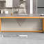 Bureau de direction en L 102,36 po gris avec serrures à combinaison-587062175