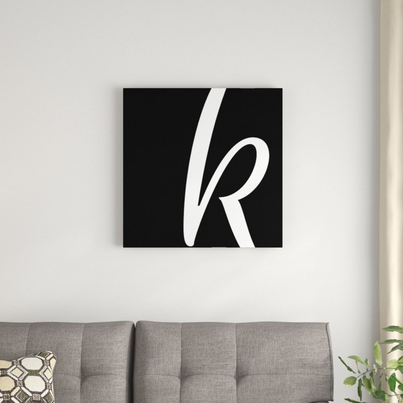« the type », art textuel sur toile, H 18 po x l 18 po x P 1,5 po, K