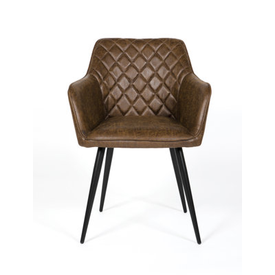 Django 46cm H Polyester Blend Upholstered Armchair in Grey