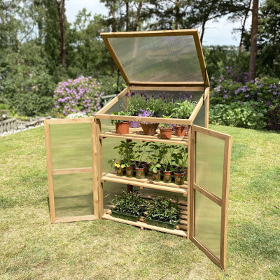 Brosius 2.5 Ft W x 1.1 Ft D Mini Greenhouse