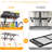 Garage Wall Frame Including Bicycle Hooks