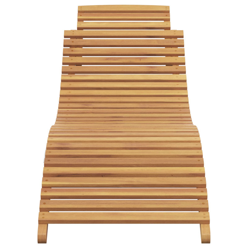 55cm Long Acacia Single Chaise