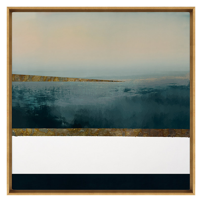 All The Stars Print by Lesley Frenz, Gold, 50" H x 50" W x 2" D