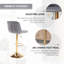 Tabouret pivotant rembourré Garnich-2068796544