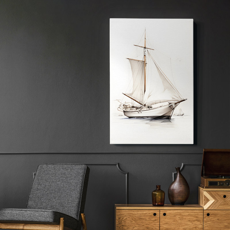 Framed On Canvas Print, 37" H x 25" W