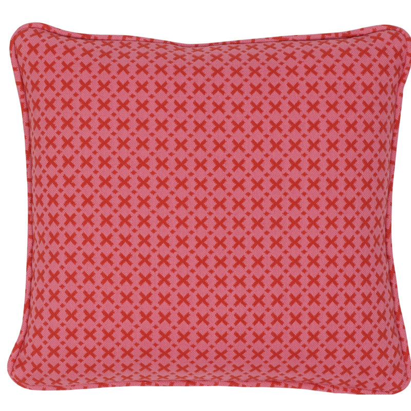 Elias Pillow, Pink/Red
