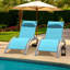 Ensemble de 2 chaises longues d'extérieur Resta, chaises de piscine réglables en aluminium avec revêtement en polyester enduit de PVC-383027898