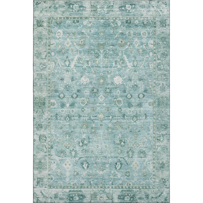 Premium Machine Washable Maag AMF1772 Global Rug, Rectangle 10' x 14'
