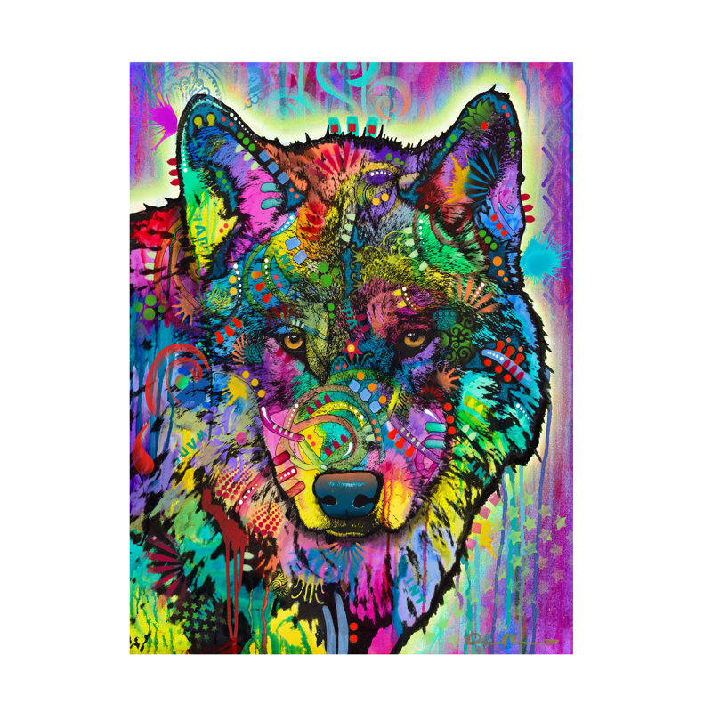 Glymph Warf Wolf sur toile, H 24 po x l 18 po x P 2 po