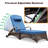 Outdoor Wicker Chaise Lounge Chair Set of 2, Adjustable 6 Position Poolside Reclining Lounge Chair With Wheels, Thickened Cushion & Pillow-506927884