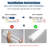 T8 LED Non-Dimmable Light Bulb, G13/Bi-pin Base-452118377