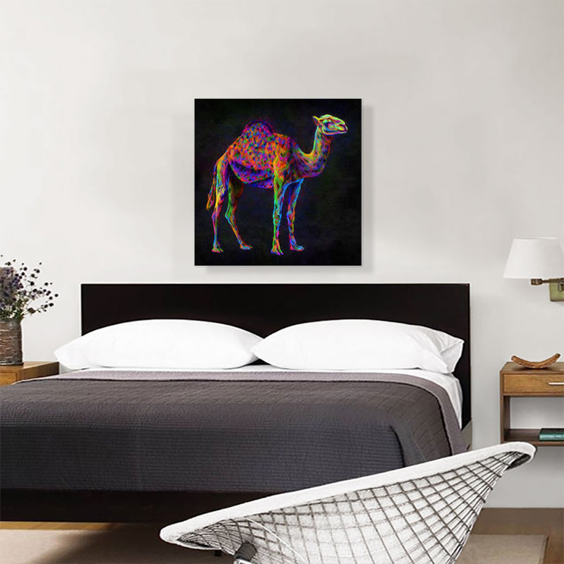 Camel Hump Desert - reproduction d'art sur toile tendue, H 26 po x l 26 po x P 1,5 po