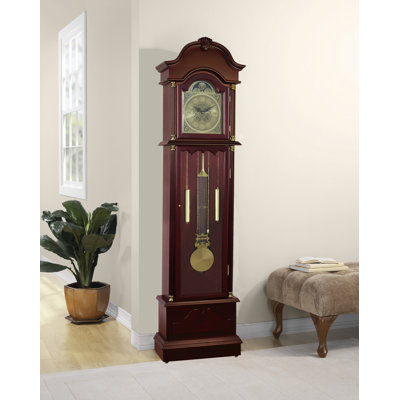 71.25'' H Wood Grandfather Clock