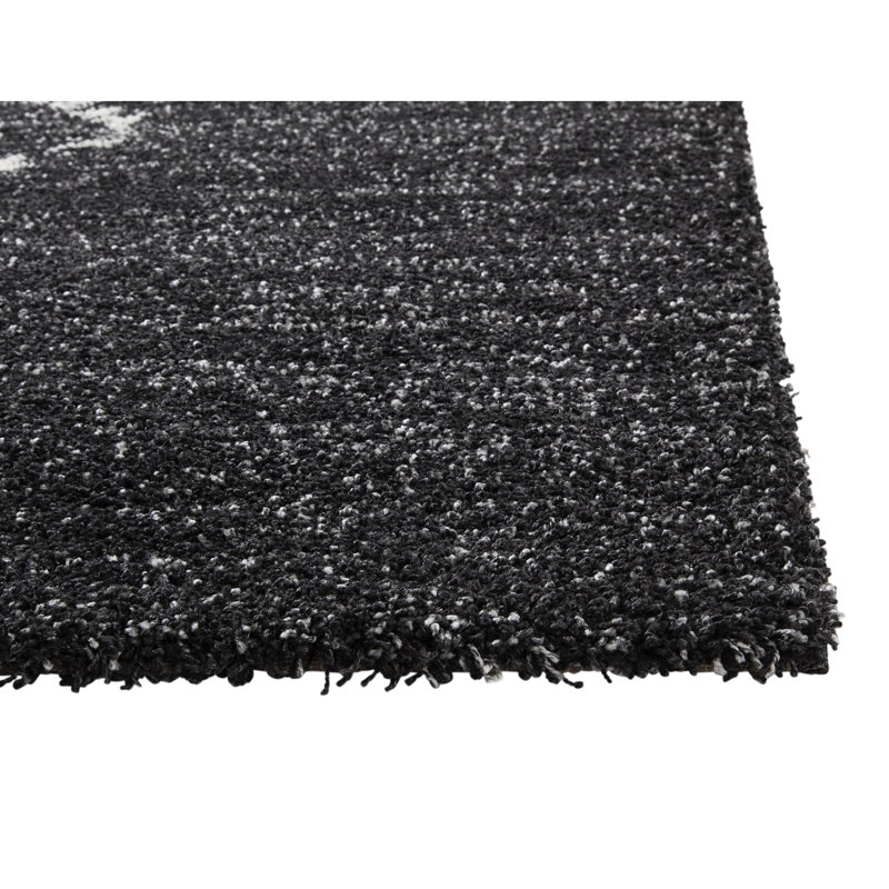 Tapis de salle à manger - noir et noir /