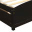 Lit plateforme en bois avec solutions de rangement à deux tiroirs - Fabrication solide pour lit simple-1731276060