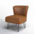 Euclid Faux Leather Chair With Metal Base-1978972599
