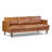 Girona 88" Full-Grain Genuine Italian Leather Sofa