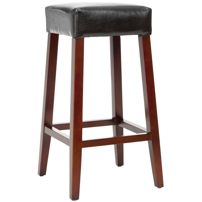 Hodgson 30.3" Tabouret De Bar Avec Coussin, blanc