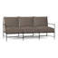 Roma 77" Wide Outdoor Patio Sofa with Cushions-729704735-686550768