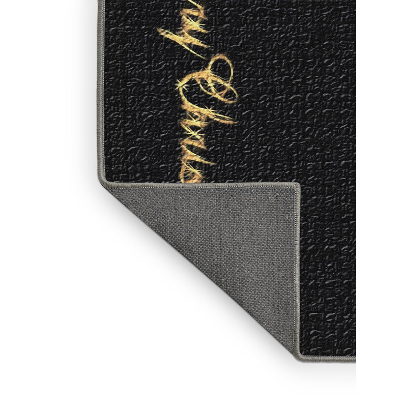 Tapis noir Christmas, Rectangle 4 pi x 6 pi