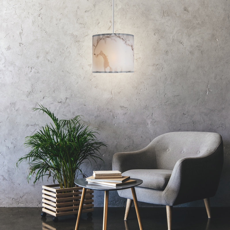18cm H Cotton Drum Pendant Shade ( Uno )