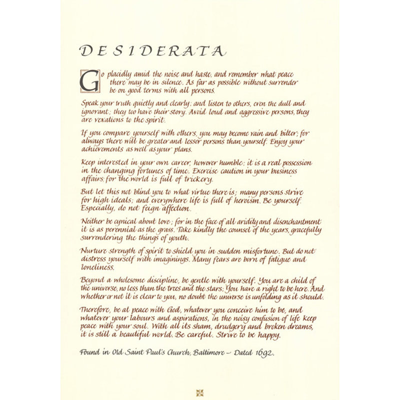 Desiderata