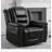 360°Swivel and Rocking Home Theatre Recliner Manual Recliner Chair with Wide Armrest-1900855626