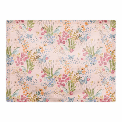 Ebanie Cotton Floral Rectangle Placemat