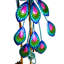 Statuaire solaire paon