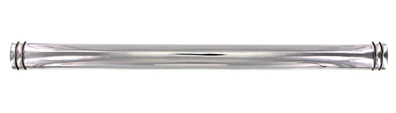 Archimedes Appliance Pull, Brown, Polished Silver