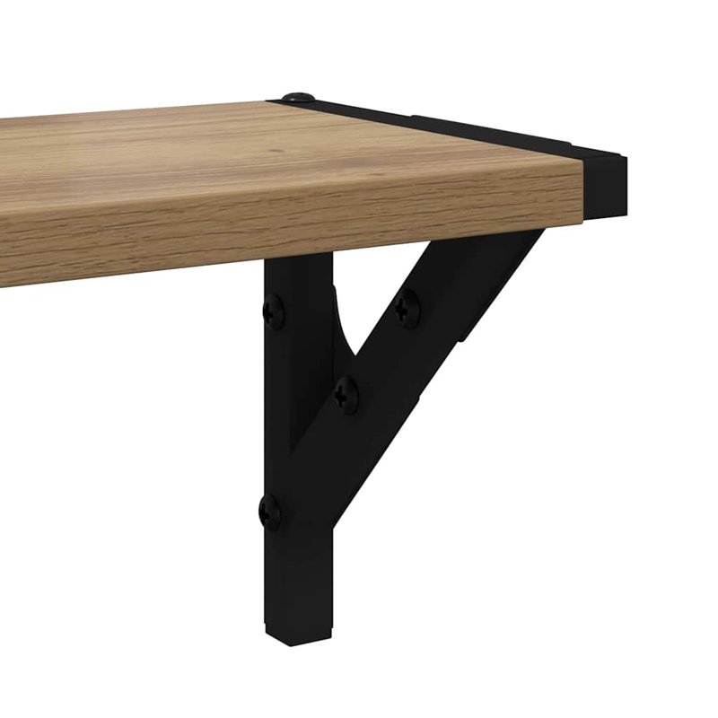 Floating Shelf, Artisan Oak, 15.5cm H x 80cm W x 15cm D