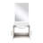 Single Bath Vanity . Countertop and Mirror-1232985763