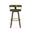 Tabouret de bar et de comptoir pivotant avec dossier en bois Calvion-721093358-746590665-752728239