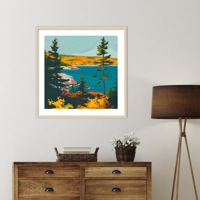 A Scenic View I by Walker Noble Wood Framed Wall Art Print