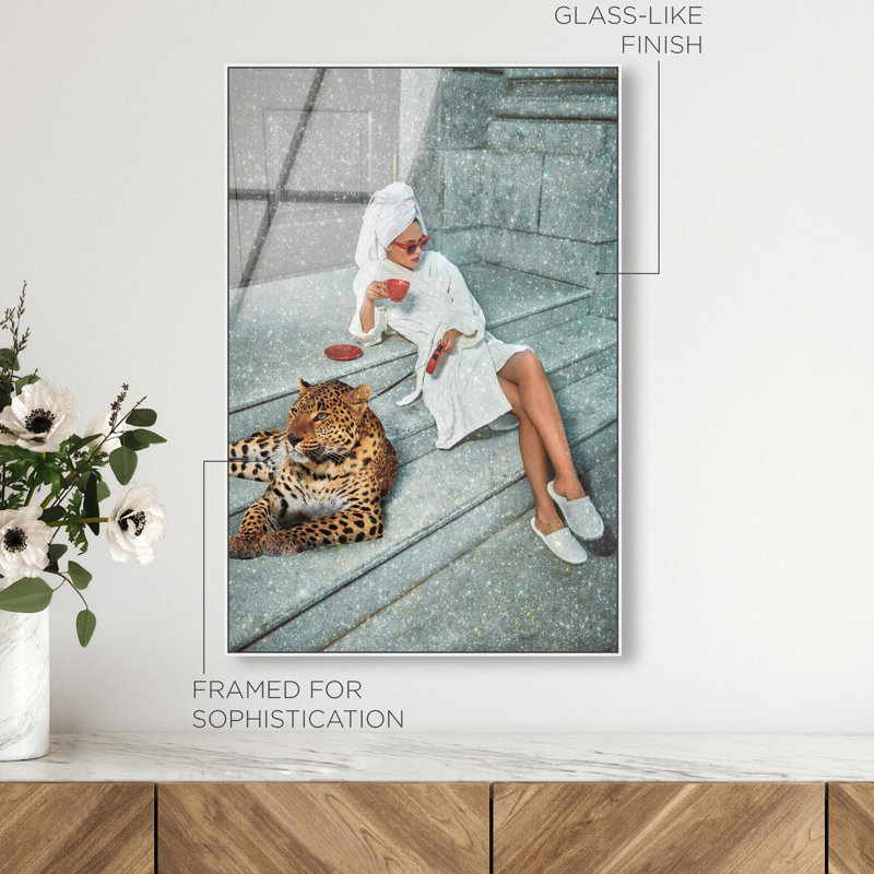 Oliver Gal Dawn Espresso Proclamation Fashion & Animals - Framed Acrylic Glass Wall Art, 30" H x 20" W, White