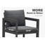  Ensemble de salle à manger d'extérieur pour 6 meubles de patio en aluminium très longs et ensemble de chaises de patio avec coussin épais toutes saisons-1045034357-1045034362