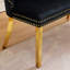 Banc de salle à manger, banc capitonné avec dossier, pieds en acier inoxydable-130791965-130791967