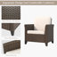 Chaise de patio avec coussins (ensemble de 2)-1163108942