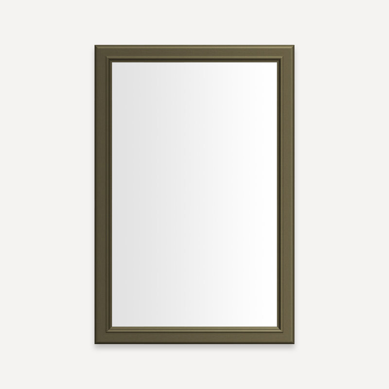 Main Line Vanity Mirror, Vintage Brass, 29.88" H x 15.13" W