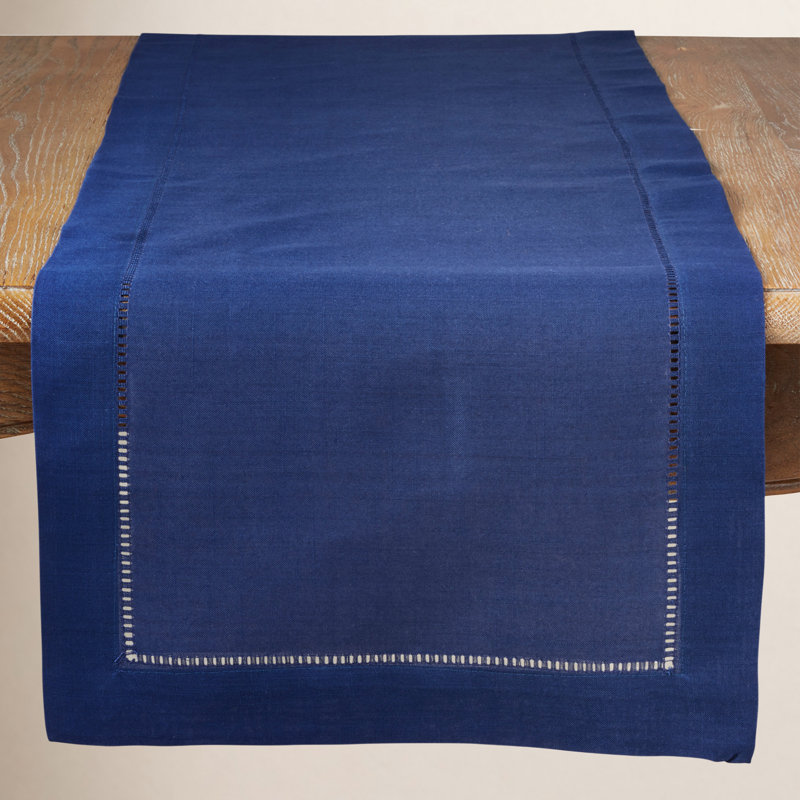 Chemin de table Emmeline, Bleu, L 120 po x l 16 po