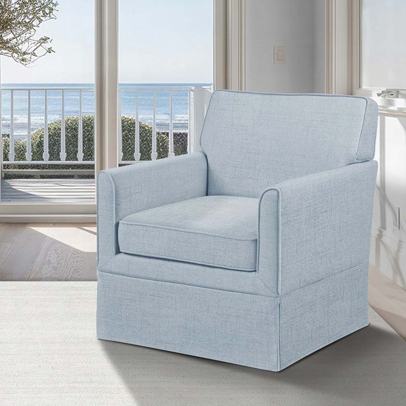 Fauteuil d'appoint à housse, Bleu clair