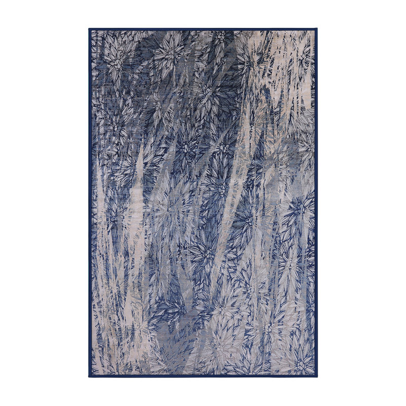 Renelso Floral Indoor Rug, Rectangle 6' x 9'