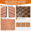 Dalles de terrasse composites emboîtables pour patio, balcon, véranda et jardin, couleur naturelle