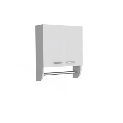 Medicine Cabinet With Towel Holder 17.4" Wide Medice Cabinet Organizer With Two Interior Shelves And Tower Holder For Bathroom, Kitchen, Mudroom