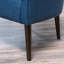 Élégant siège bleu marine - tissu, capitonnage à boutons, fauteuil club confortable en tissu recouvert de capitonnage-1556979634