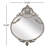 Eisenhauer Metal Oval Wall Mirror