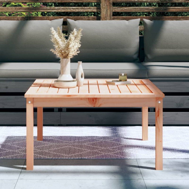 Jattin Square Pine Outdoor Coffee Table , 82.5cm cm W 82.5cm cm D, Douglas Pine