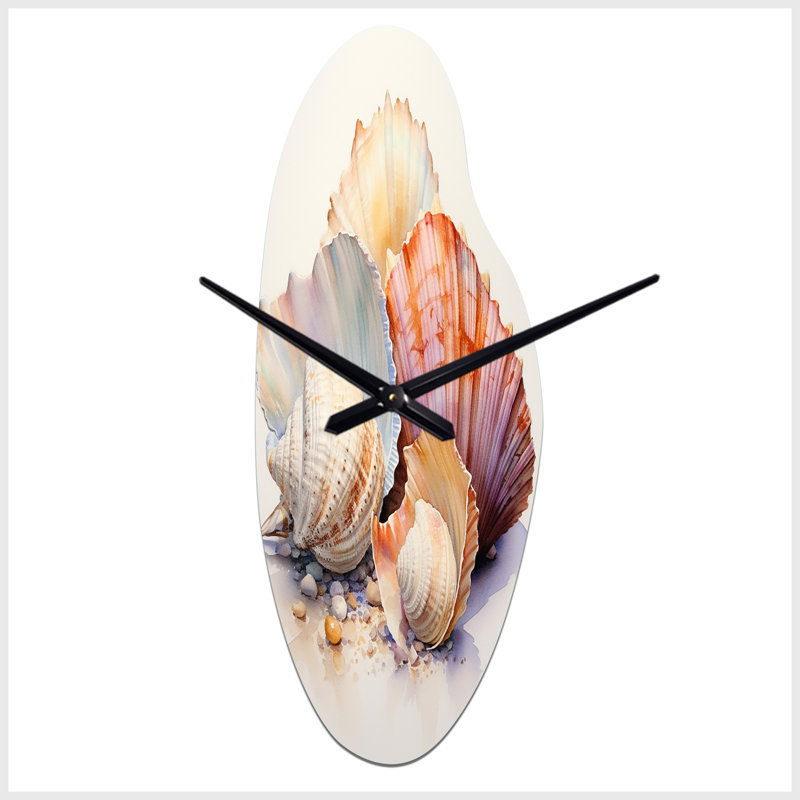 Gotsch - Curved Shape Large White Wall Clock Sculpture, Grand