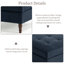 Fauteuil capitonné modulaire en velours côtelé-231553970